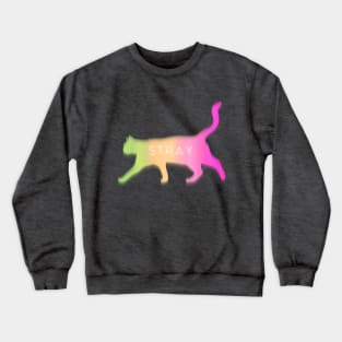 Stray Cat - Pastel Multicolor Crewneck Sweatshirt